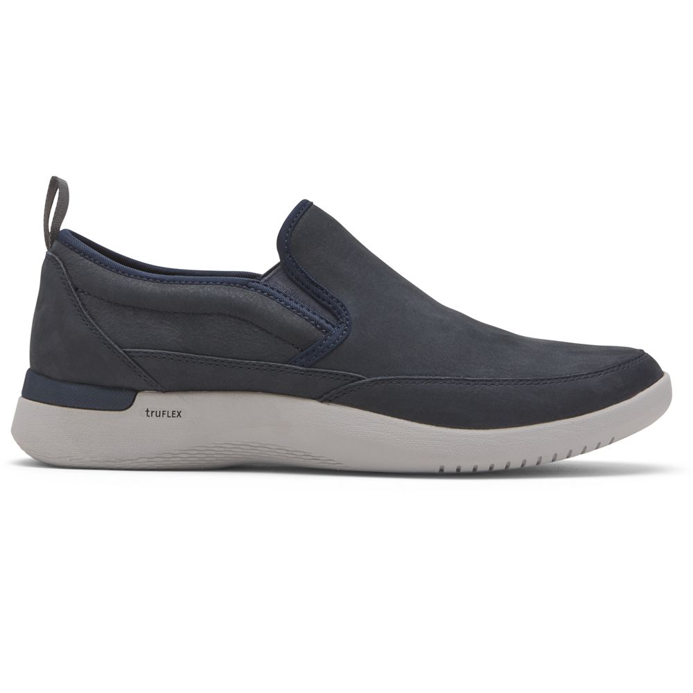 Pantofi De Mers Barbati Rockport Truflex Fly Slip-On Albastri - Romania 5618-KMUIY